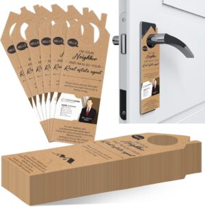 100 Pcs Open House Door Hangers 3.15 x 9.84 Inch Real Estate Water Bottle