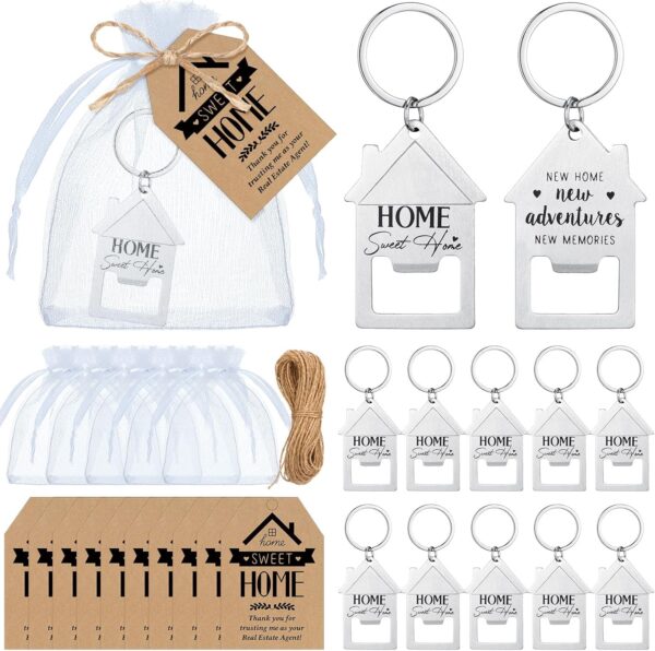 40 Sets Real Estate Agent Supplies Closing Gifts for Home Buyers Bottle Opener